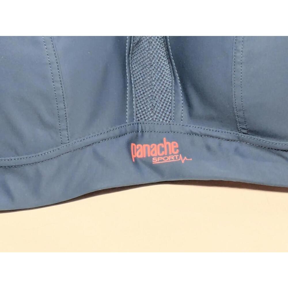EUC Panache 28E Non Wired Sports Bra Blue 7341 - Picture 2 of 7